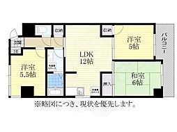 ラフォーレ末広 3LDKの間取図画像