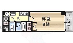 名古屋市営桜通線 桜山駅 徒歩4分の賃貸マンション 4階1Kの間取り