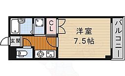 アーバン吹上 3階1Kの間取り