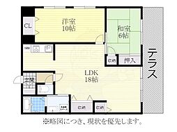 ジュネス青山 3LDKの間取図画像