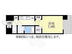 パルティール笠寺 1Kの間取図画像