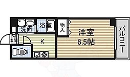 名古屋市営鶴舞線 荒畑駅 徒歩3分の賃貸マンション 5階1Kの間取り