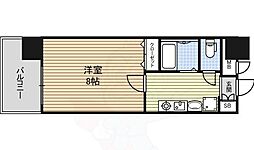 ベル池下 8階1Kの間取り