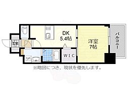 名古屋市営桜通線 車道駅 徒歩1分の賃貸マンション 7階1DKの間取り