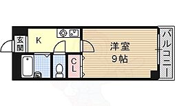 ジュビレ瑞穂 3階1Kの間取り