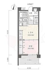ココドール鳴子 2階1LDKの間取り