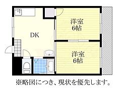 第5菊屋ビル 3DKの間取図画像