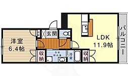 スティ・マキ 2階1LDKの間取り