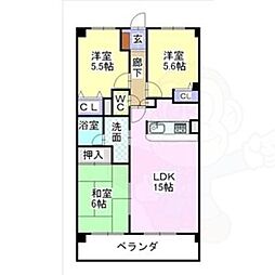 エアーシャトー六田 2階