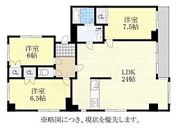 杁中ハイツ 3LDKの間取図画像