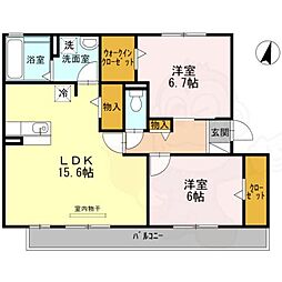 ビラーション赤坪 2階/-