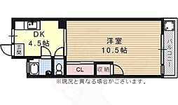 栄寿マンション 1DKの間取図画像