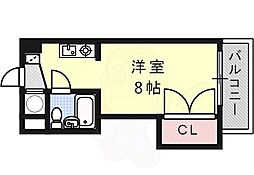 アーバンドエル川名山 ワンルームの間取図画像