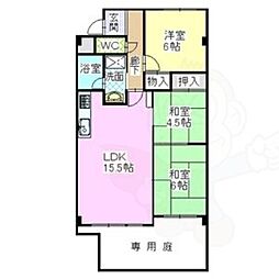 ユニーブル薬師山 3LDKの間取図画像