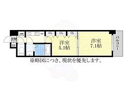 S-RESIDENCE神沢afford 2Kの間取図画像