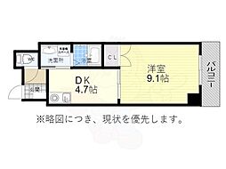 サンステイツ 1DKの間取図画像
