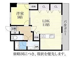 プログレスアサダ 1LDKの間取図画像
