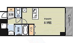 プレサンス覚王山D-Style2 1Kの間取図画像