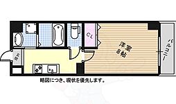シテイライフ社が丘 1Kの間取図画像