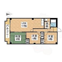 ピアニシキ 3LDKの間取図画像