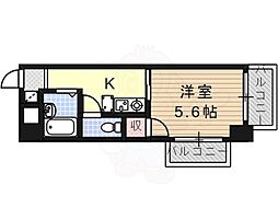 アンシャンテ川原 1Kの間取図画像