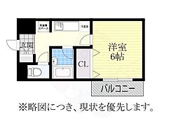 メゾン・ド・ピュア 1Kの間取図画像