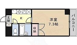 セントラルハイツ滝川 1Kの間取図画像