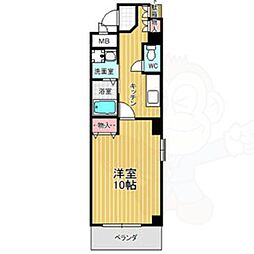 本州ビル3 1Kの間取図画像