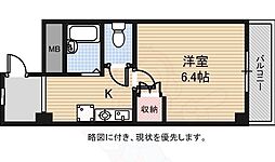 レジデンスオーミ第2 1Kの間取図画像