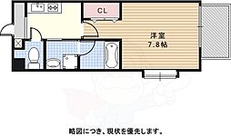 アールズタワー望が丘 1Kの間取図画像