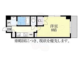 シテイライフ社が丘 1Kの間取図画像