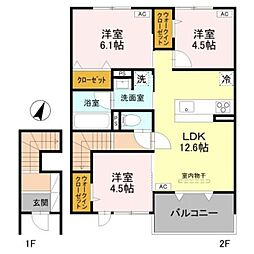 グラン・マーレ 3LDKの間取図画像