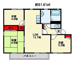 ディアス大里 C棟 2階