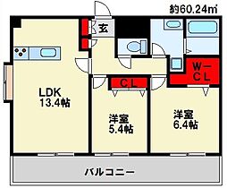 フェリシエ京町 8階