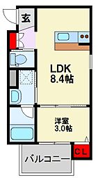 重住3丁目新築アパート 2階