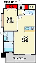 間取図画像 1LDK