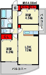 間取図画像 2LDK