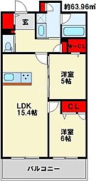 間取図画像 2LDK