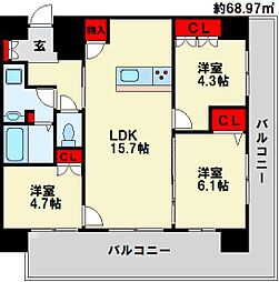 クラシオン社ノ木 5階