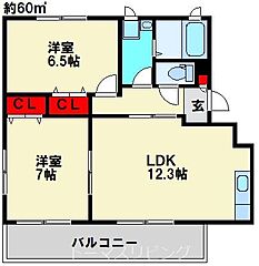 物件の間取り