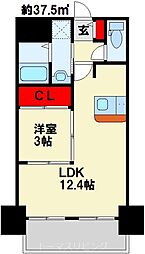 門司ポロニア 1LDKの間取図画像
