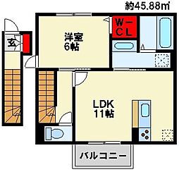 コスモ三萩野 2階