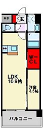 仮)足原1丁目新築マンション 1LDKの間取図画像