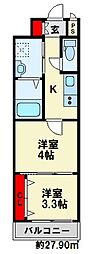 ギャラン片野Neo 2Kの間取図画像