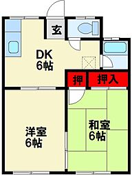 コーポ松本 2階/-
