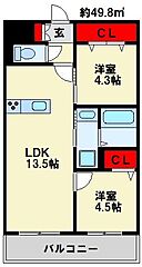 物件の間取り