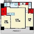 クレスト西小倉8階12.8万円