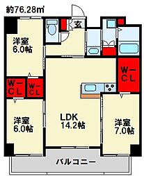 クレスト南小倉 8階