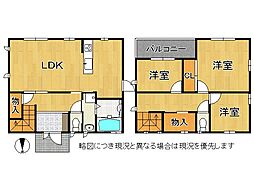 天理市西長柄町　中古一戸建て 3LDKの間取り