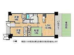 ローレルスクエア高の原プレミスト 3LDKの間取図画像